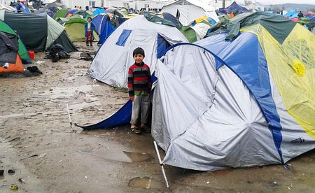 Caritas Österreich Idomeni im März 2016